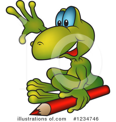 Royalty-Free (RF) Frog Clipart Illustration by dero - Stock Sample #1234746