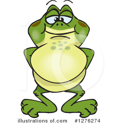 Bullfrog Clipart #1276274 by Dennis Holmes Designs