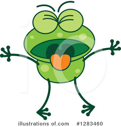 Royalty-Free (RF) Frog Clipart Illustration by Zooco - Stock Sample #1283460