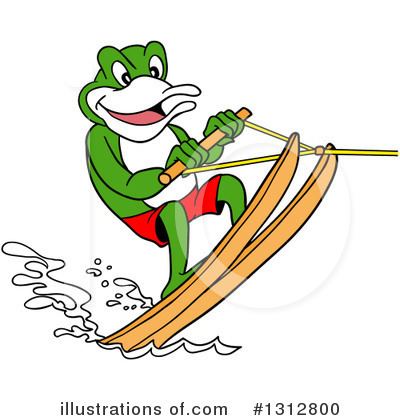 Royalty-Free (RF) Frog Clipart Illustration by LaffToon - Stock Sample #1312800