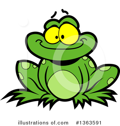 Bullfrog Clipart #1363591 by Clip Art Mascots