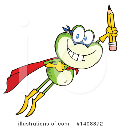 Royalty-Free (RF) Frog Clipart Illustration by Hit Toon - Stock Sample #1408872