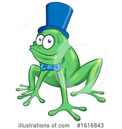 Frog Clipart #1616843 by Domenico Condello