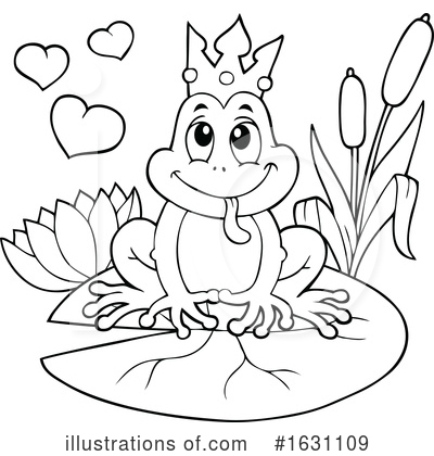 Royalty-Free (RF) Frog Clipart Illustration by visekart - Stock Sample #1631109