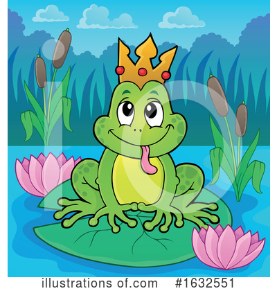 Royalty-Free (RF) Frog Clipart Illustration by visekart - Stock Sample #1632551