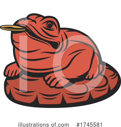 Bullfrog Clipart #1745581 by Vector Tradition SM