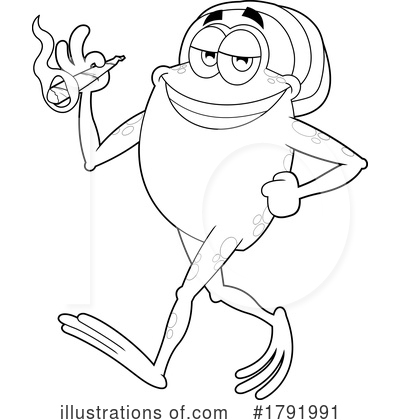 Royalty-Free (RF) Frog Clipart Illustration by Hit Toon - Stock Sample #1791991