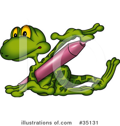 Royalty-Free (RF) Frog Clipart Illustration by dero - Stock Sample #35131