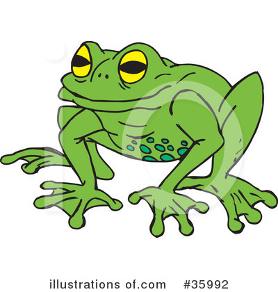 Frog Clipart #35992 by Dennis Holmes Designs