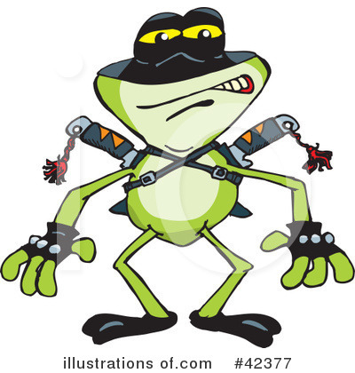 Frog Clipart #42377 by Dennis Holmes Designs