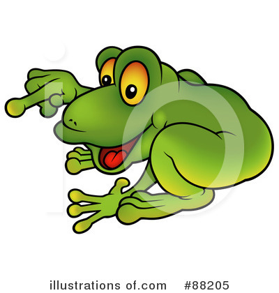 Royalty-Free (RF) Frog Clipart Illustration by dero - Stock Sample #88205