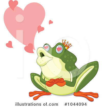 Royalty-Free (RF) Frog Prince Clipart Illustration by Pushkin - Stock Sample #1044094