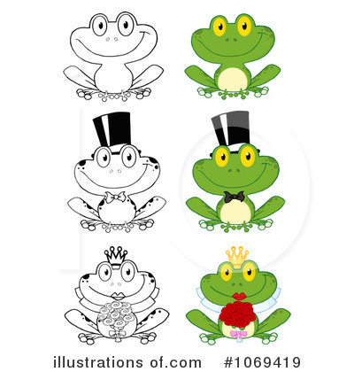 Royalty-Free (RF) Frogs Clipart Illustration by Hit Toon - Stock Sample #1069419