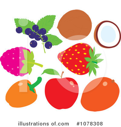 Fruits Clipart #1078308 by Alex Bannykh