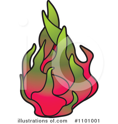 Dragon Fruit Clipart #1101001 by Lal Perera