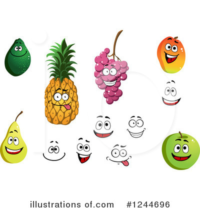 Royalty-Free (RF) Fruit Clipart Illustration by Vector Tradition SM - Stock Sample #1244696