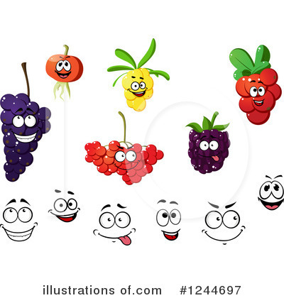 Royalty-Free (RF) Fruit Clipart Illustration by Vector Tradition SM - Stock Sample #1244697
