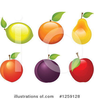 Royalty-Free (RF) Fruit Clipart Illustration by Pushkin - Stock Sample #1259128