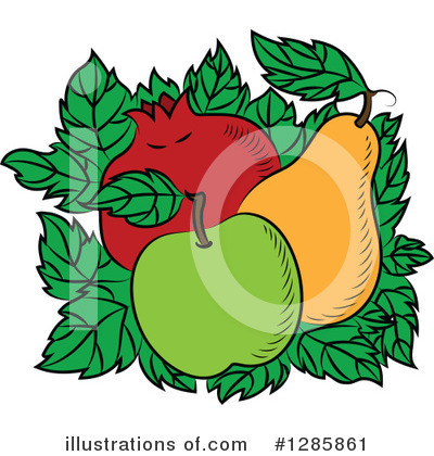 Green Apple Clipart #1285861 by Vector Tradition SM