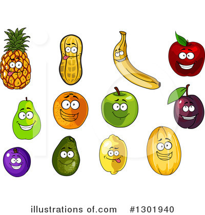 Royalty-Free (RF) Fruit Clipart Illustration by Vector Tradition SM - Stock Sample #1301940