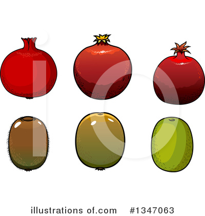 Kiwi Fruit Clipart #1347063 by Vector Tradition SM
