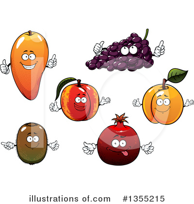 Kiwi Fruit Clipart #1355215 by Vector Tradition SM