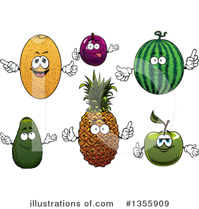 Cantaloupe Clipart #1355909 by Vector Tradition SM