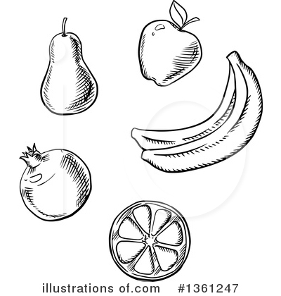 Royalty-Free (RF) Fruit Clipart Illustration by Vector Tradition SM - Stock Sample #1361247