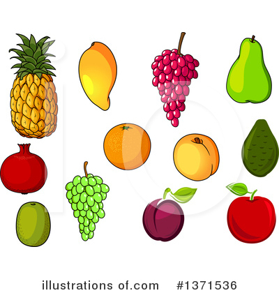Royalty-Free (RF) Fruit Clipart Illustration by Vector Tradition SM - Stock Sample #1371536