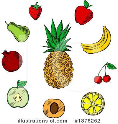 Royalty-Free (RF) Fruit Clipart Illustration by Vector Tradition SM - Stock Sample #1376262