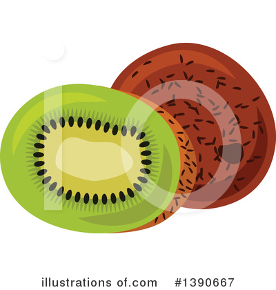 Kiwi Fruit Clipart #1390667 by Vector Tradition SM