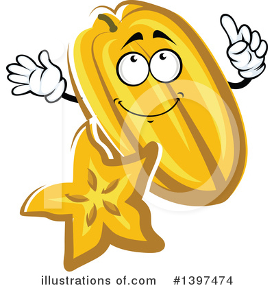 Starfruit Clipart #1397474 by Vector Tradition SM