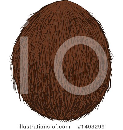 Coconut Clipart #1403299 by Vector Tradition SM