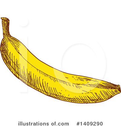 Banana Clipart #1409290 by Vector Tradition SM