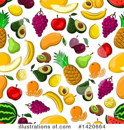 Royalty-Free (RF) Fruit Clipart Illustration by Vector Tradition SM - Stock Sample #1420664
