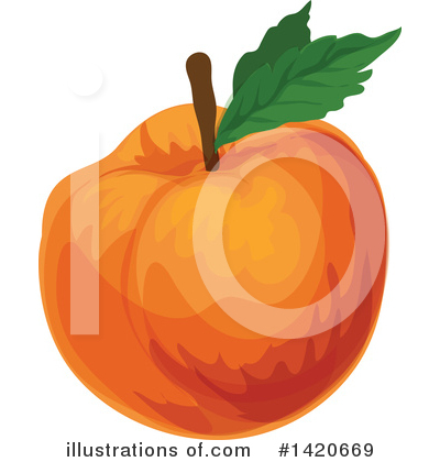 Apricot Clipart #1420669 by Vector Tradition SM