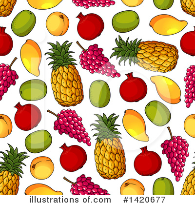 Pomegranate Clipart #1420677 by Vector Tradition SM