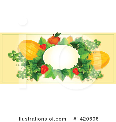 Peach Clipart #1420696 by Vector Tradition SM