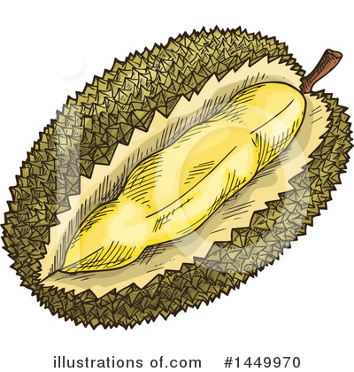 Durian Clipart #1449970 by Vector Tradition SM