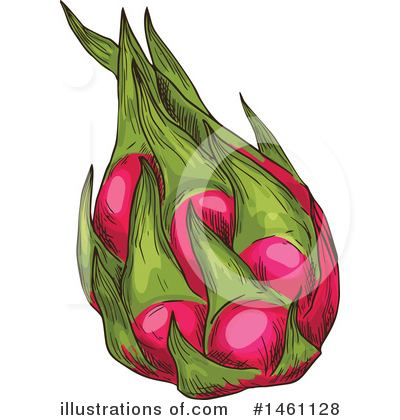 Dragon Fruit Clipart #1461128 by Vector Tradition SM