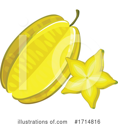 Starfruit Clipart #1714816 by Vector Tradition SM