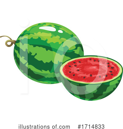 Watermelon Clipart #1714833 by Vector Tradition SM
