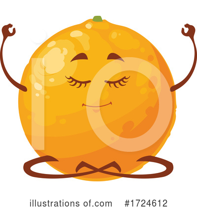 Navel Orange Clipart #1724612 by Vector Tradition SM