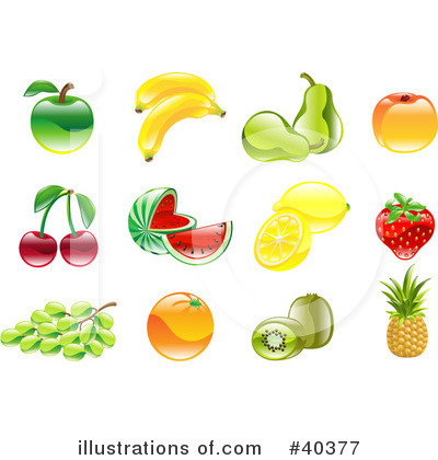 Pear Clipart #40377 by AtStockIllustration