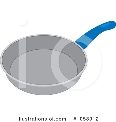 Royalty-Free (RF) Frying Pan Clipart Illustration by Alex Bannykh - Stock Sample #1058912