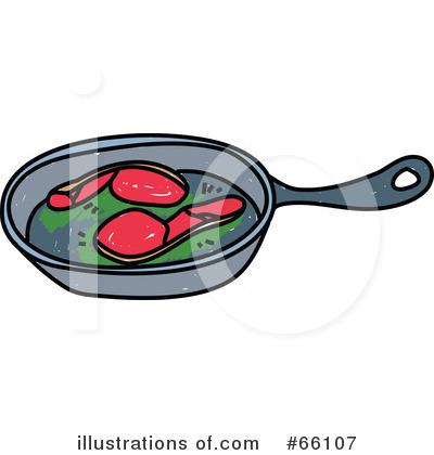 Royalty-Free (RF) Frying Pan Clipart Illustration by Prawny - Stock Sample #66107