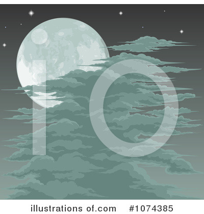 Royalty-Free (RF) Full Moon Clipart Illustration by AtStockIllustration - Stock Sample #1074385