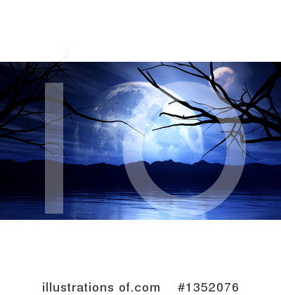 Full Moon Clipart #1352076 by KJ Pargeter