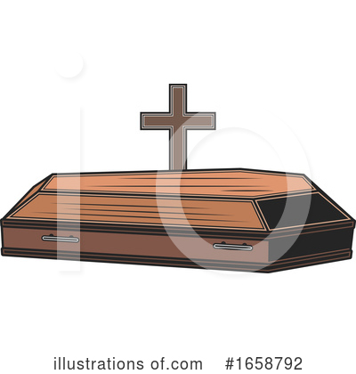 Coffin Clipart #1658792 by Vector Tradition SM