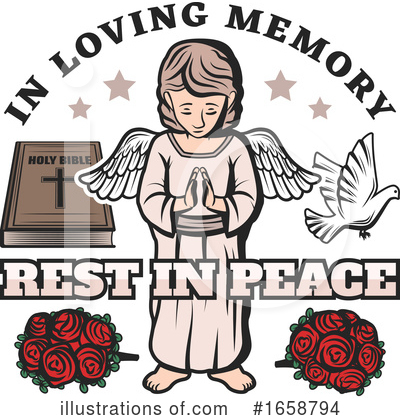 Royalty-Free (RF) Funeral Clipart Illustration by Vector Tradition SM - Stock Sample #1658794